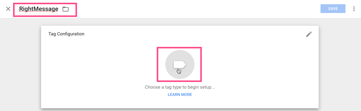 Google Tag Manager - Set Tag Type