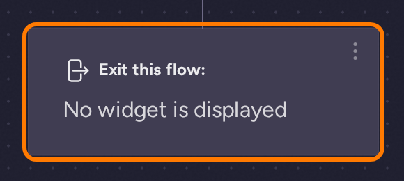 Flow exit node in the Blog visitor journey