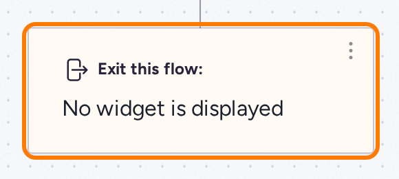 Flow exit node in the Blog visitor journey