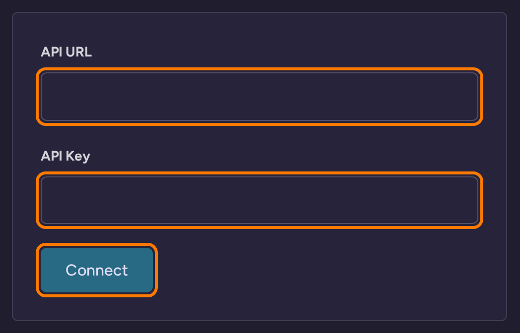 ActiveCampaign connection form in RightMessage with the API URL and API Key fields and Connect button highlighted