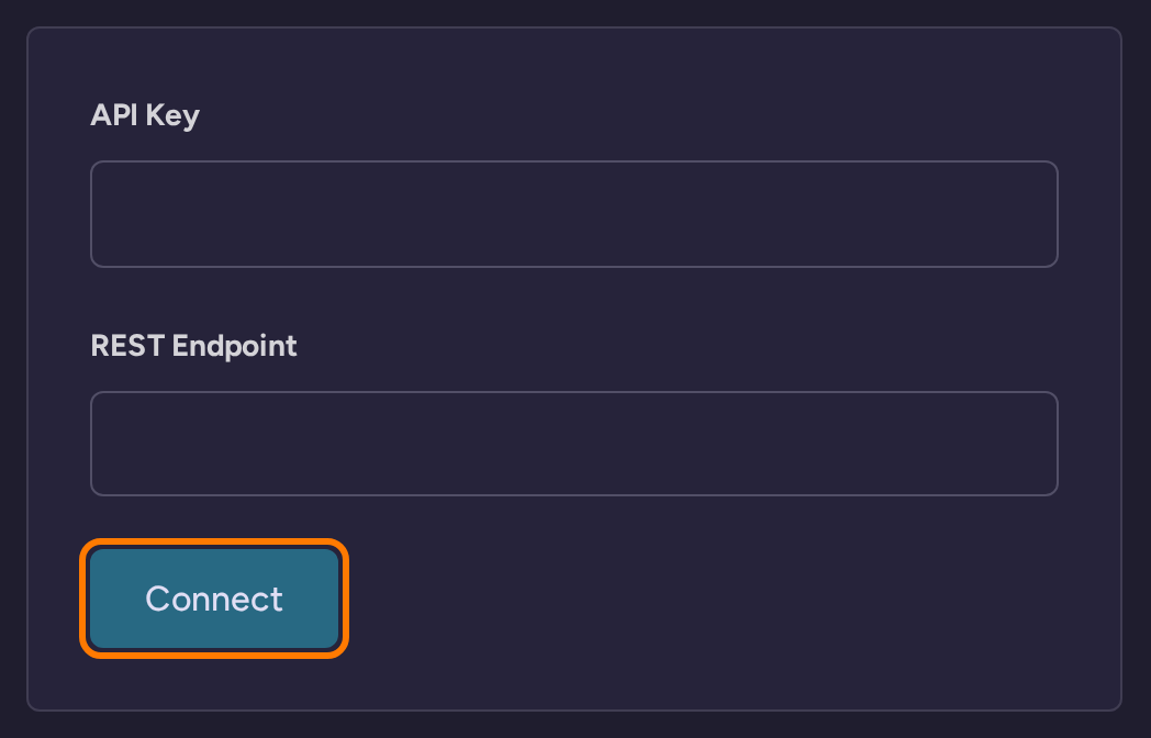 Braze connection controls in RightMessage, with no credentials entered