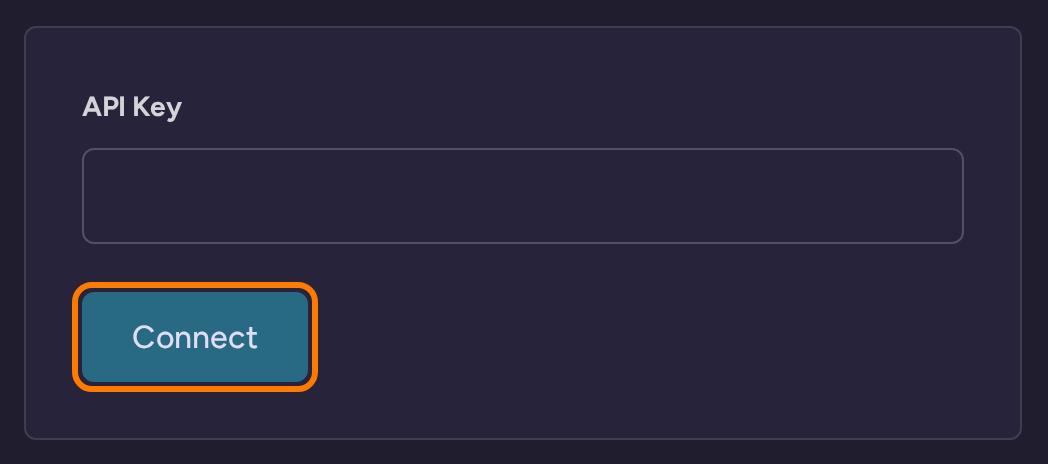 Encharge connection controls in RightMessage, with no credentials entered