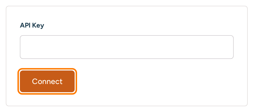 MailerLite connection controls in RightMessage, with no credentials entered