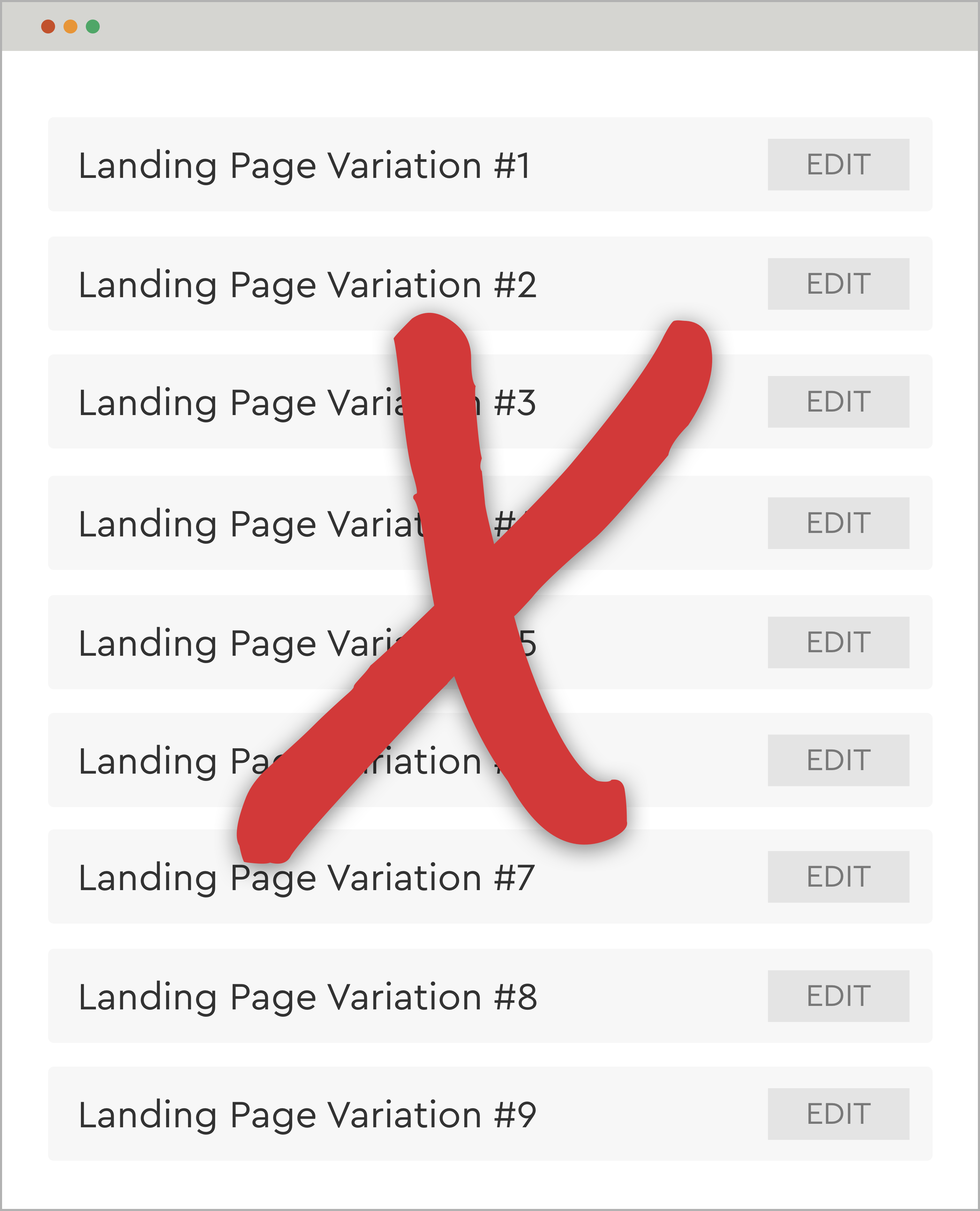 One landing page is all you need